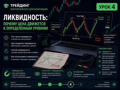 Урок 4. Ликвидность: почему цена движется к определённым уровням